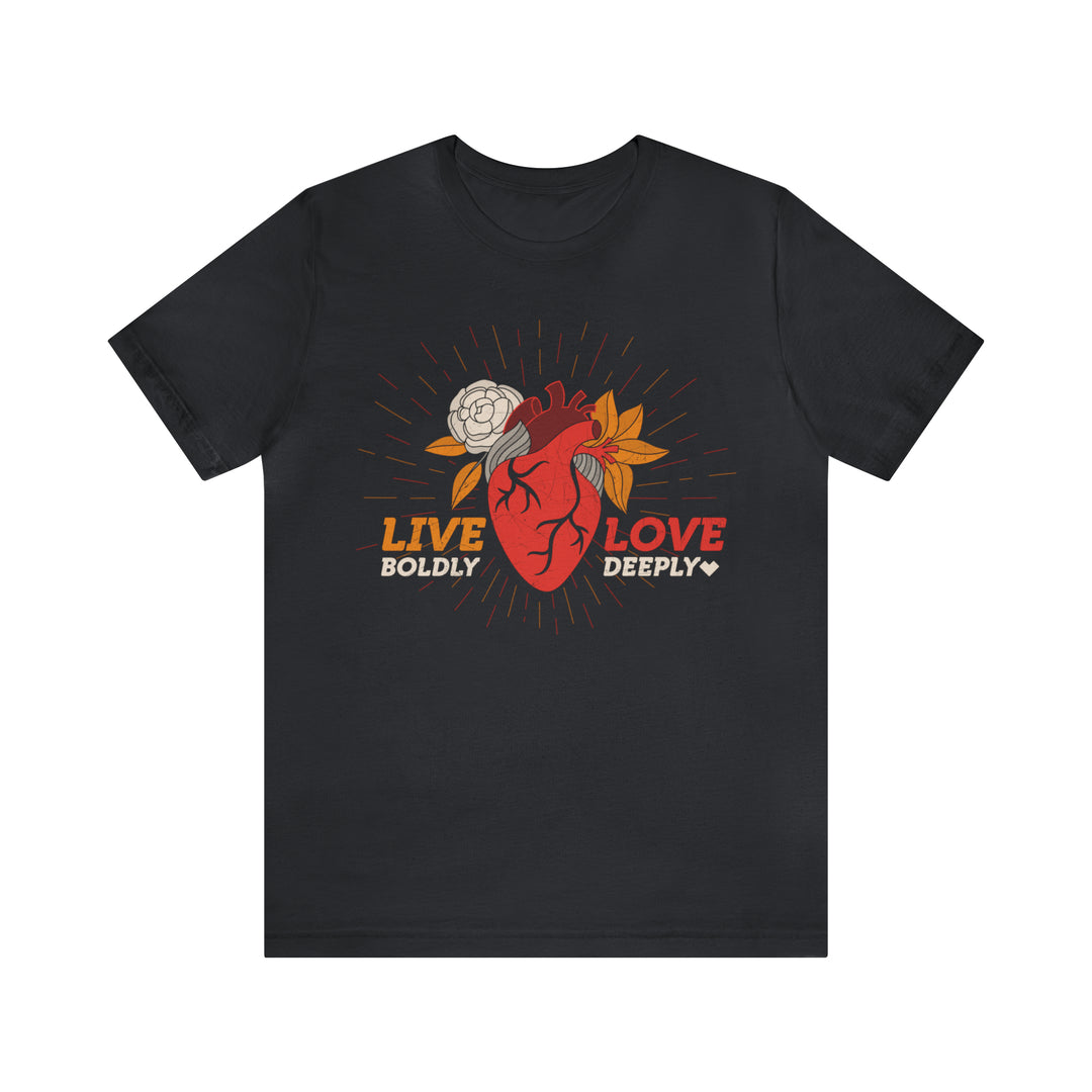 Live Boldly / Love Deeply Burst Jersey Tee