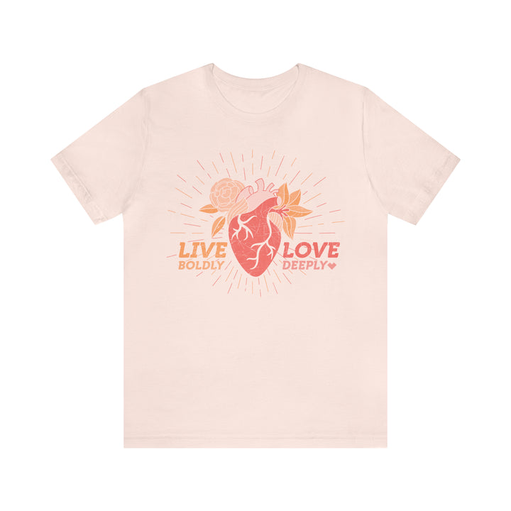 Live Boldly / Love Deeply Burst Jersey Tee