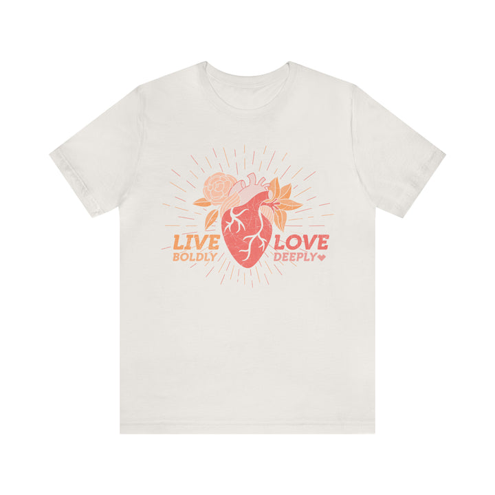 Live Boldly / Love Deeply Burst Jersey Tee