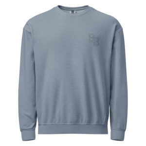 Unisex garment-dyed fleece crewneck sweatshirt