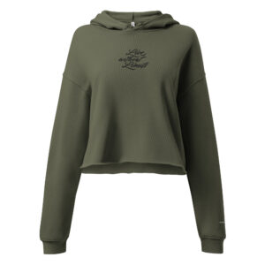 Live Without Limit Embroidered Women's Crop Hoodie