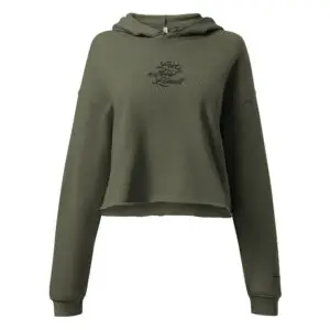 Live Without Limit Embroidered Women's Crop Hoodie